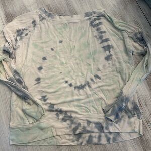 River Sky Tie-Dye Long Sleeve Women Top